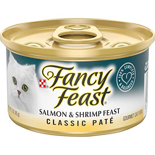 Fancy Feast Wet Cat Food, Classic, Salmon & Shrimp...